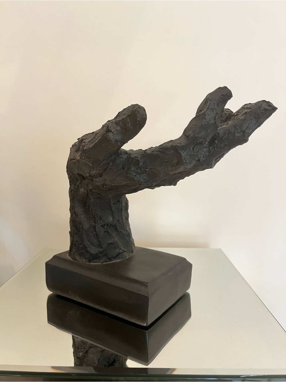 Black Hand Sculpture Accent Piece - Home Art